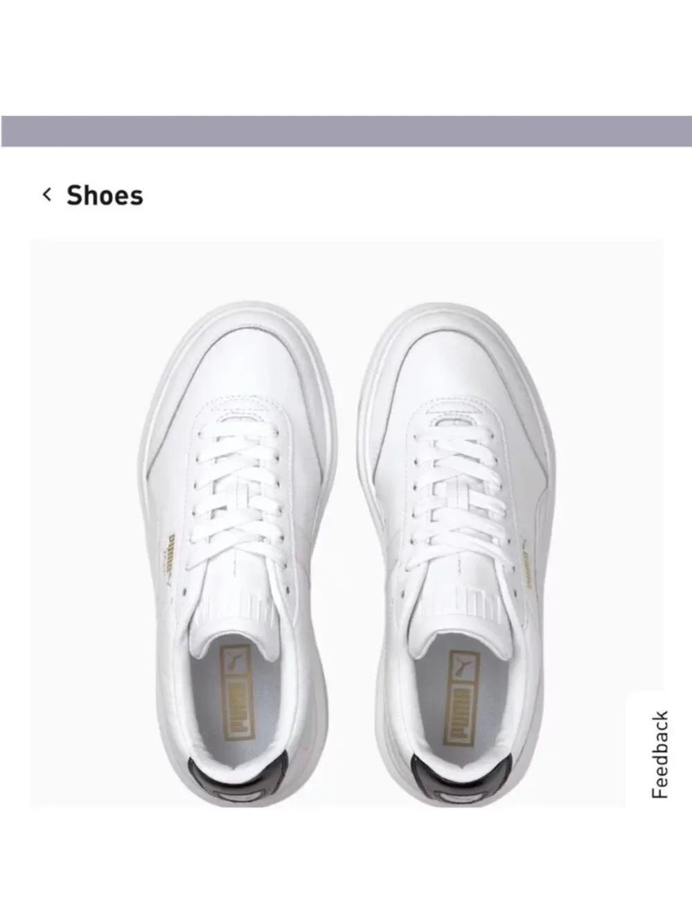 Puma White Platform Sneakers